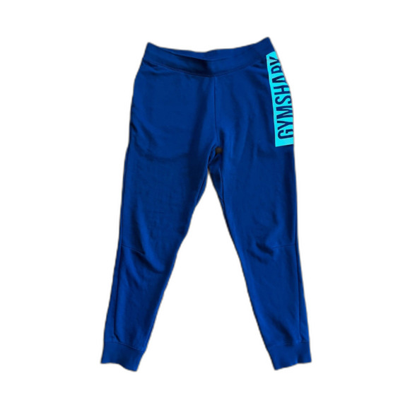 GYMSHARK Blue Gym Sports Sweatpants Joggers Pants Trousers Women's Size Medium - Picture 4 of 8
